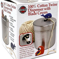 Norpro - Stainless Steel Twine Holder with Cotton Twine & 2 Blade Covers - 927