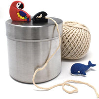 Norpro - Stainless Steel Twine Holder with Cotton Twine & 2 Blade Covers - 927