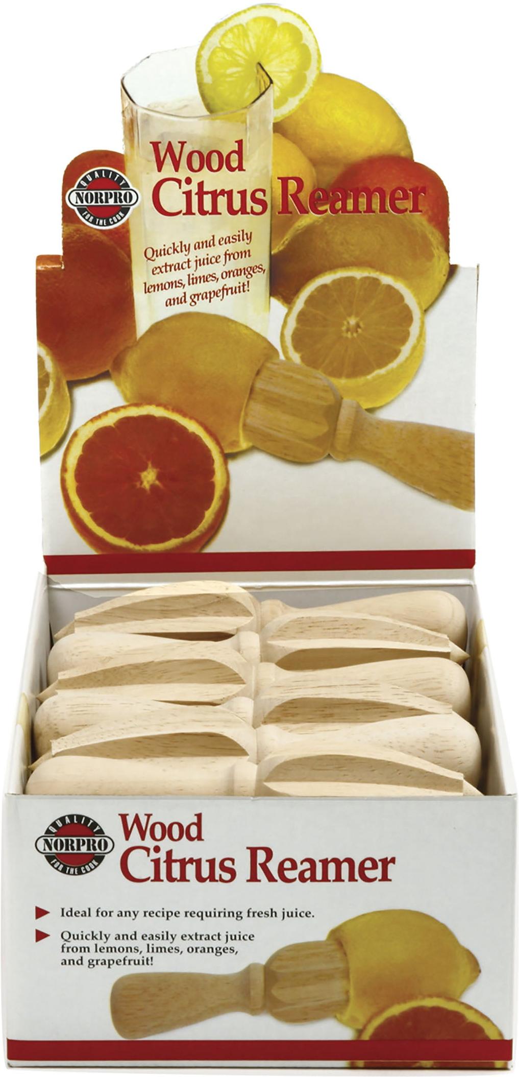 Norpro - Wood Citrus Reamer, Pack of 24 - 5201D