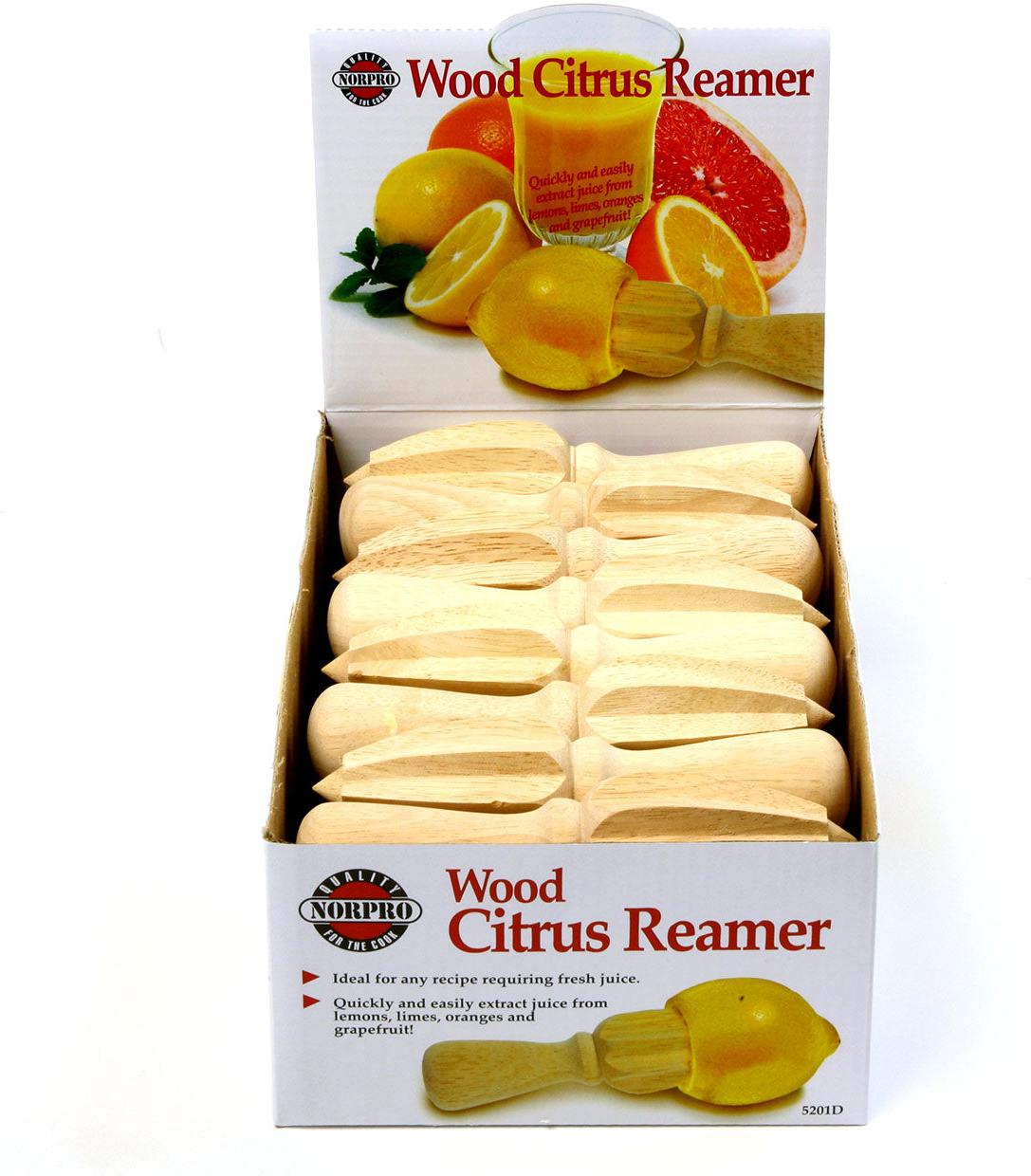 Norpro - Wood Citrus Reamer, Pack of 24 - 5201D