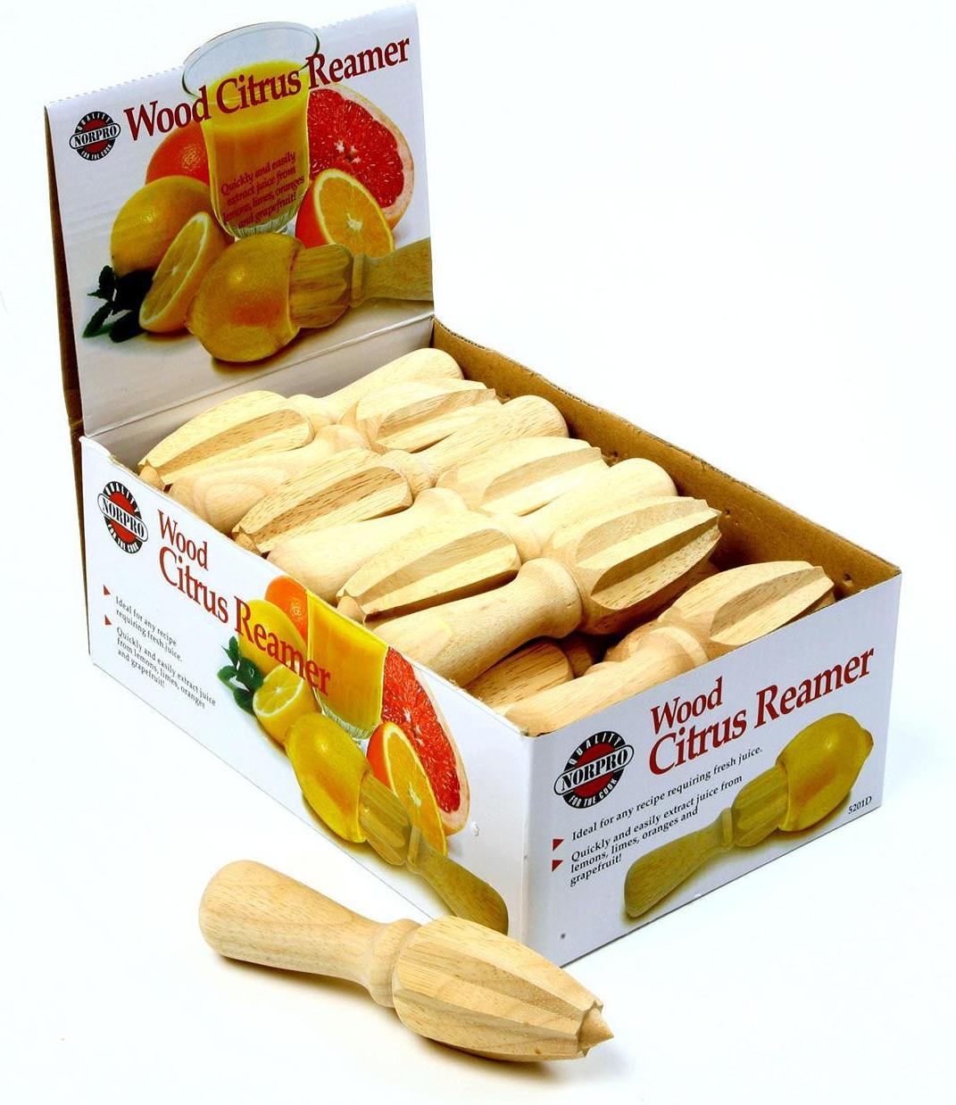 Norpro - Wood Citrus Reamer, Pack of 24 - 5201D