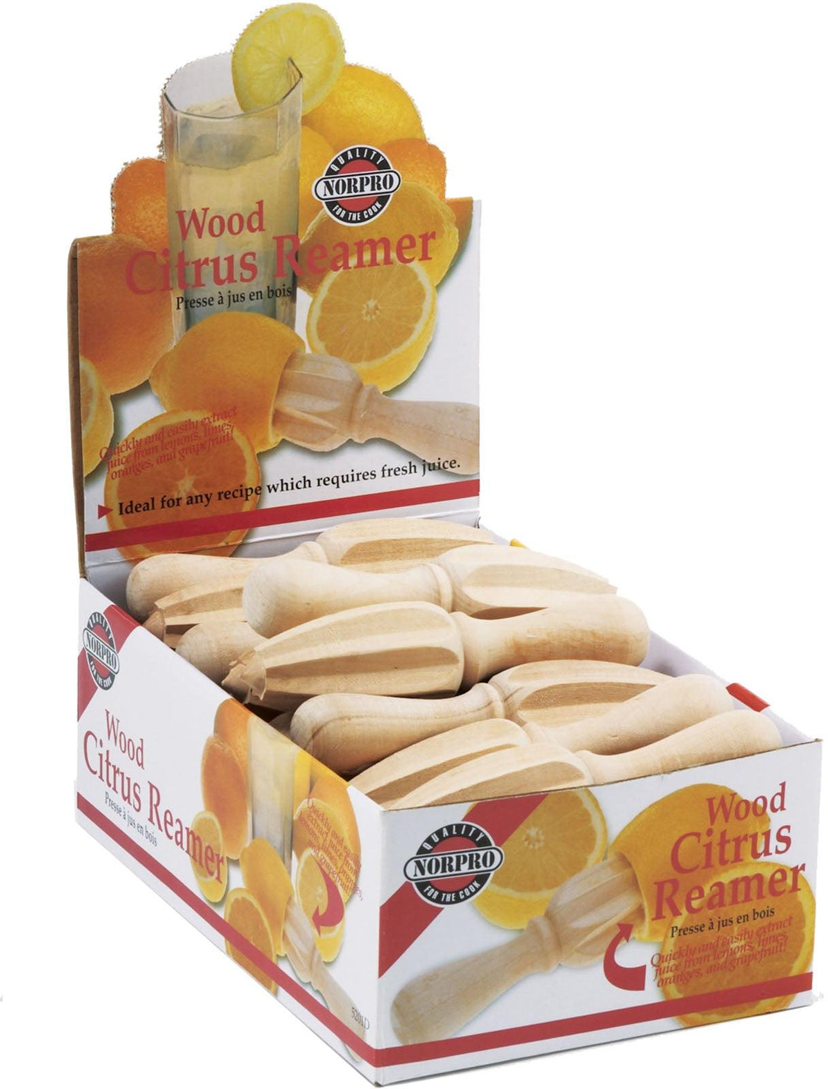 Norpro - Wood Citrus Reamer, Pack of 24 - 5201D
