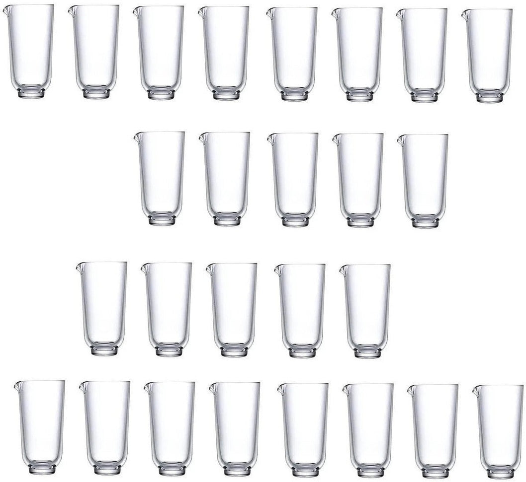 Nude - HEPBURN 22 Oz Verre A Melanger Glass, Pack of 16 - NG68279