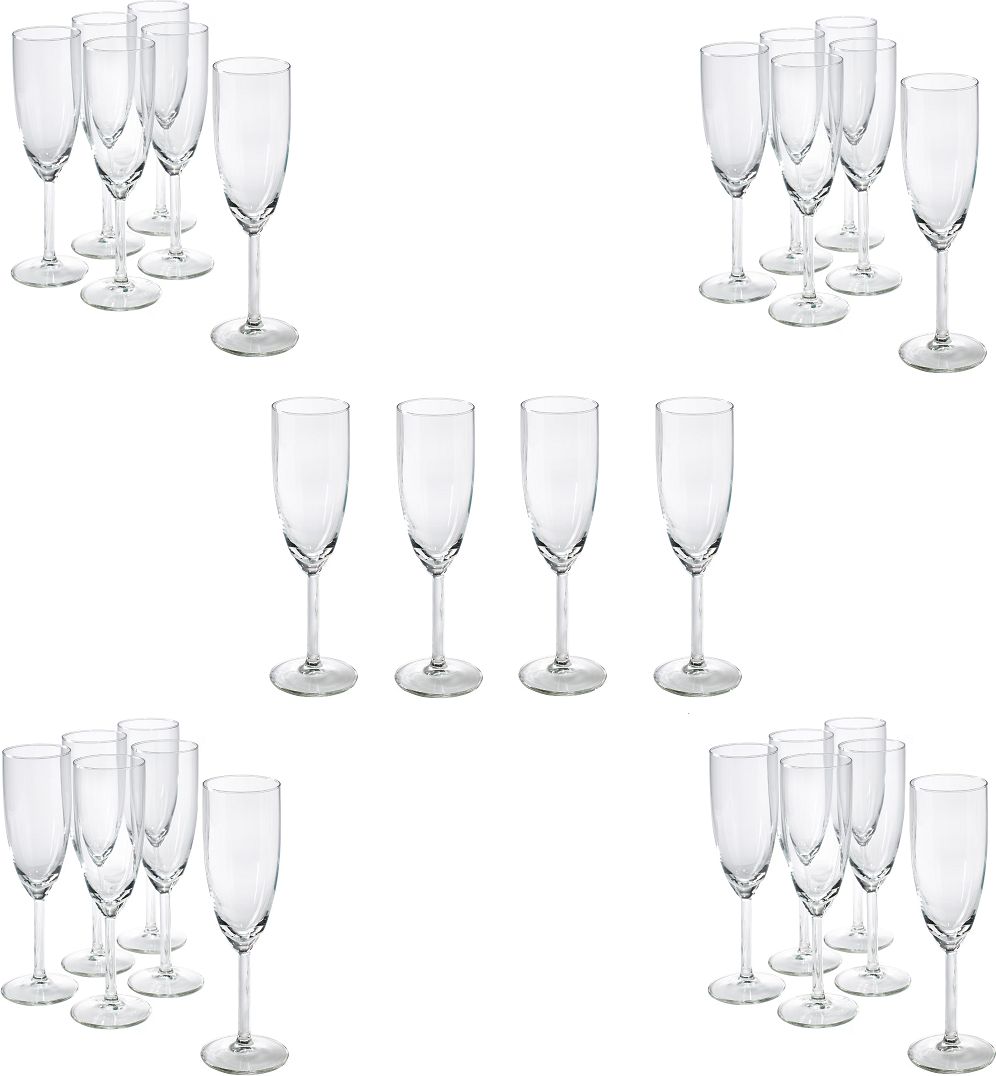 Nude - RESERVA 5.75 Oz Champagne Flute, Pack of 24 - NG67076