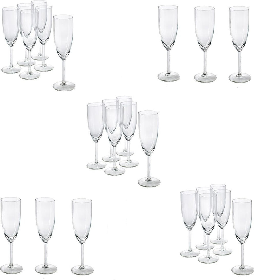 Nude - RESERVA 8 Oz Champagne Flute Glass, Pack of 24 - NG67081