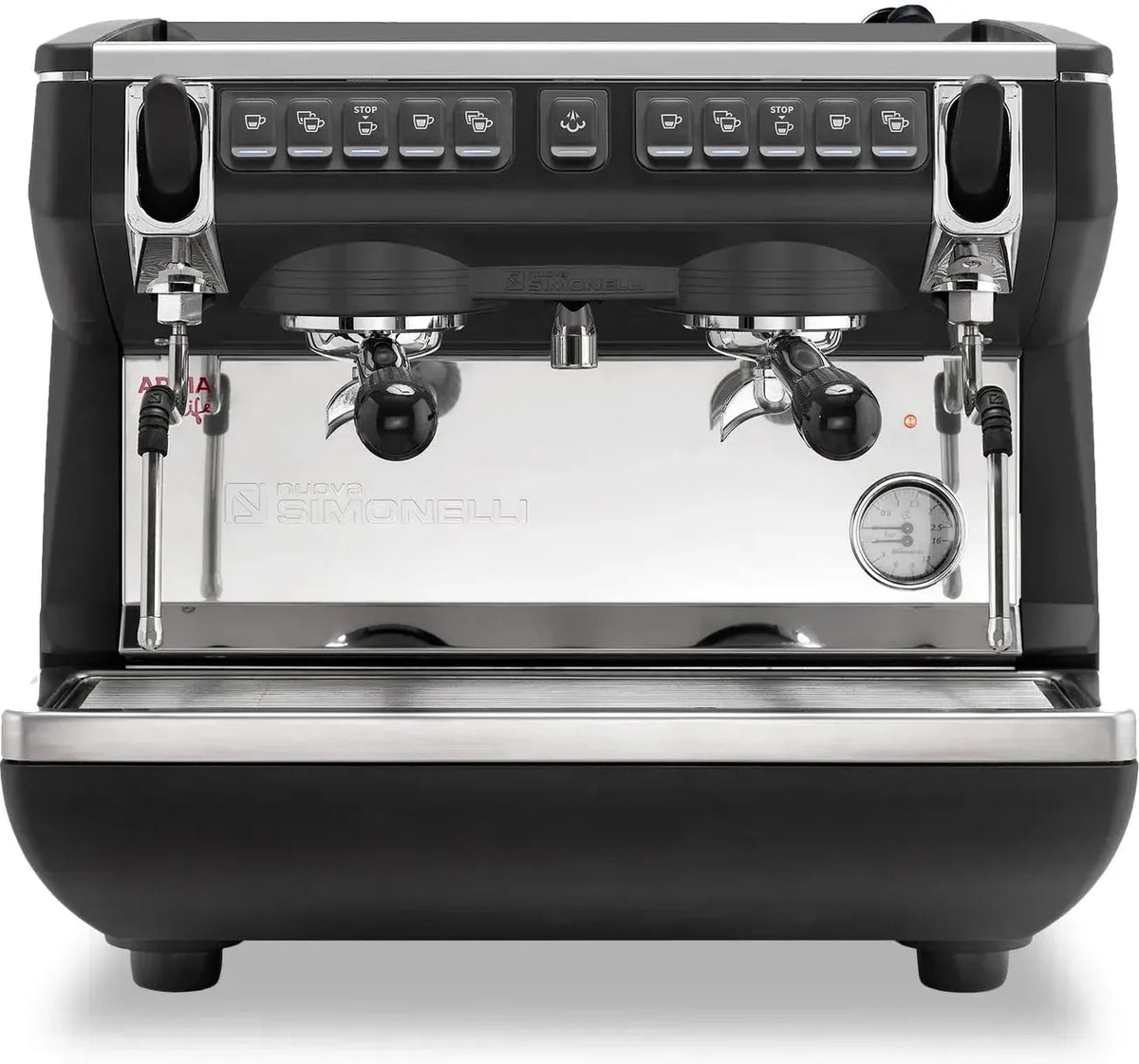 Nuova Simonelli - Appia Life Compact Volumetric 2 Group Espresso Machine with L6-30P Plug - MAPPC19VOL02ND0001