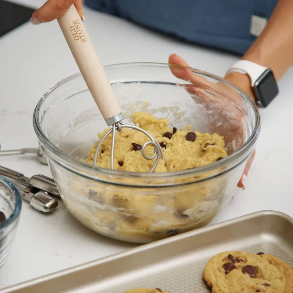 Old Stone Pizza Kitchen - 11.5" Dough Whisk with Beech Handle - DW115