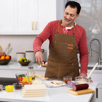 Old Stone Pizza Kitchen - Glazed Cordierite 7.5" 4 Pcs Beige Square Pizza Stone Set - KCH-08475