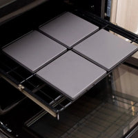Old Stone Pizza Kitchen - Glazed Cordierite 7.5" 4 Pcs Grey Square Pizza Stone Set - GPS475-G