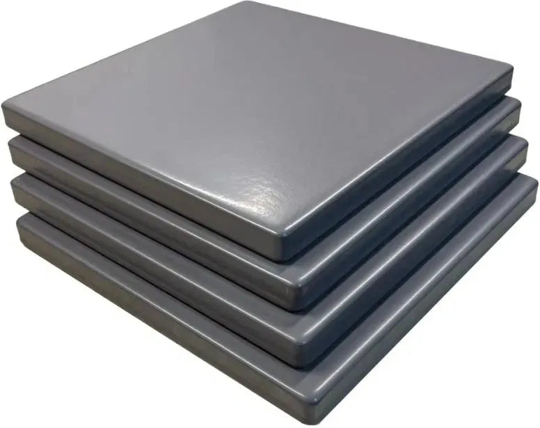Old Stone Pizza Kitchen - Glazed Cordierite 7.5" 4 Pcs Grey Square Pizza Stone Set - GPS475-G