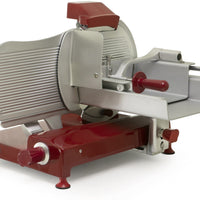 Omas - S-Series 15″ Red Horizontal Gear-Driven Meat Slicer - 49532