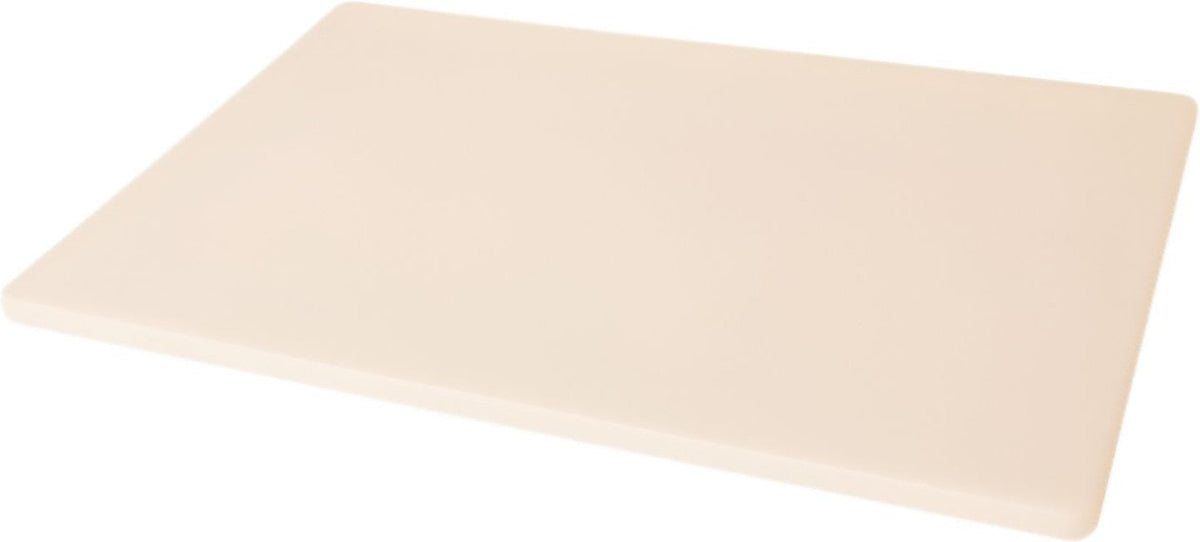 Omcan - 0.5" Beige Polyethylene Customised Cutting Board, Pack of 10 - 20361