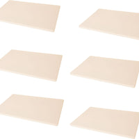 Omcan - 0.5" Beige Polyethylene Customised Cutting Board, Pack of 6 - 20361
