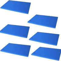 Omcan - 0.5" Blue Polyethylene Customised Cutting Board, Pack of 6 - 20362
