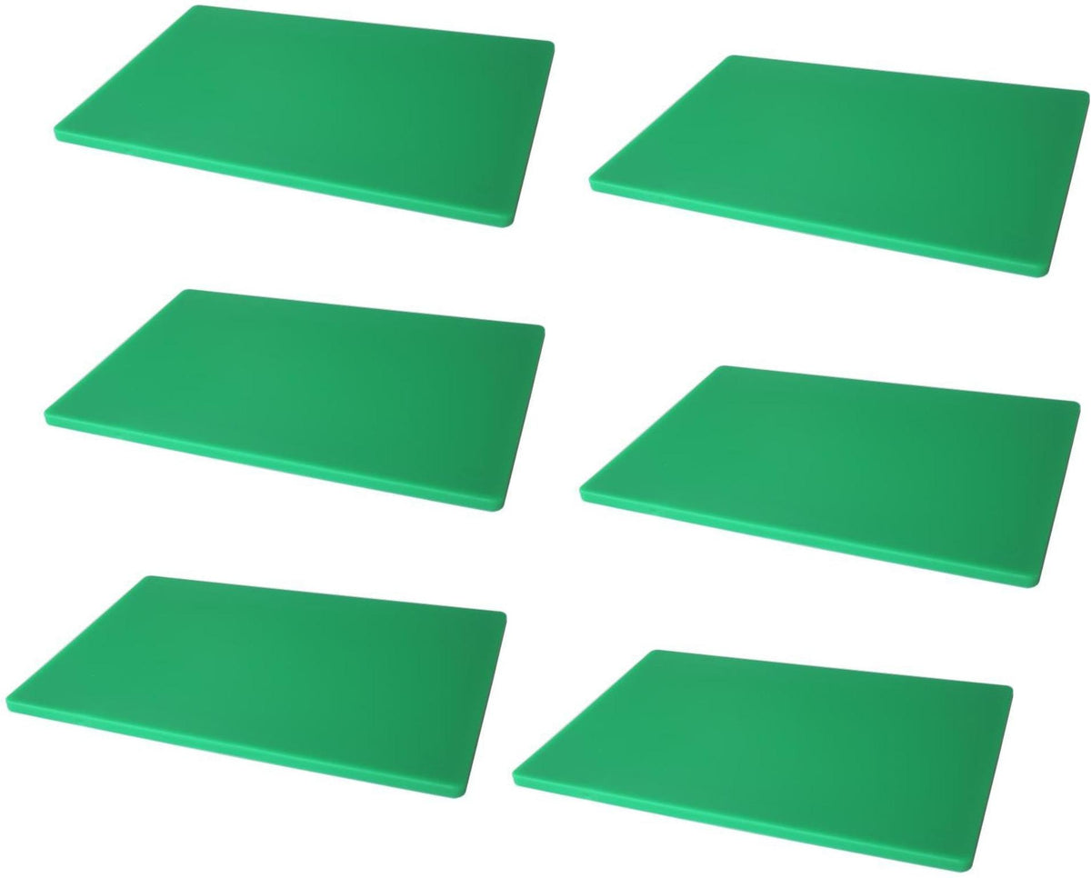 Omcan - 0.5" Green Polyethylene Customised Cutting Board, Pack of 10 - 20363