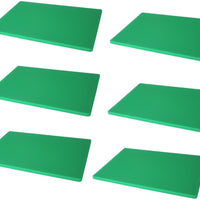 Omcan - 0.5" Green Polyethylene Customised Cutting Board, Pack of 6 - 20363