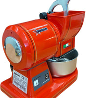 Omcan - 0.5 HP Red European Stainless Steel Retro Cheese Grater with Micro-Switch - 48109