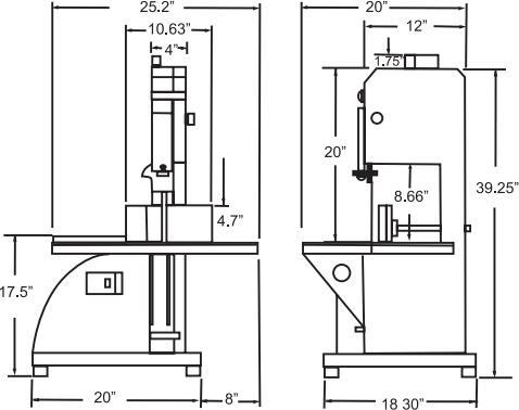 Omcan - 1 HP Tabletop Band Saw - 10270
