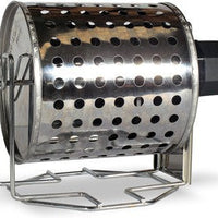 Omcan - 1 Kg Stainless Steel Chestnut Roaster With Portable Battery Operated Motor - 47315