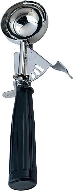 Omcan - 1 Oz Black Ice Cream Scoop, Pack of 10 - 34847