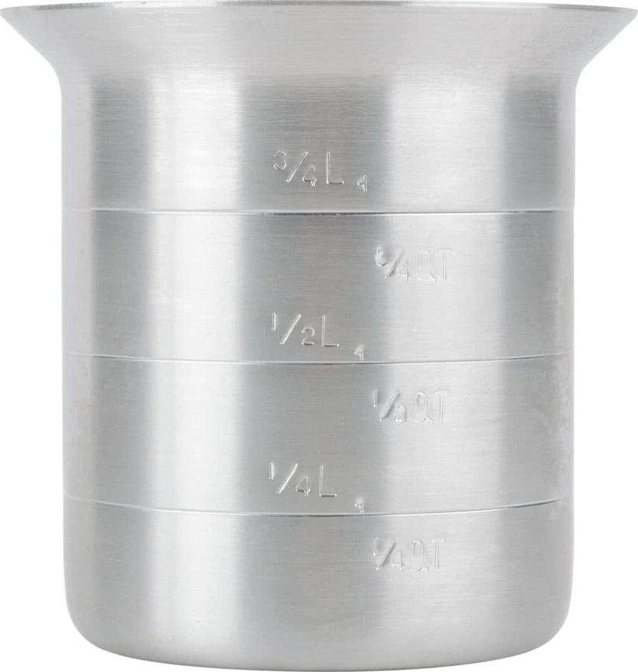 Omcan - 1 QT Aluminum Liquid Measure (950 ml), Pack of 15 - 80401