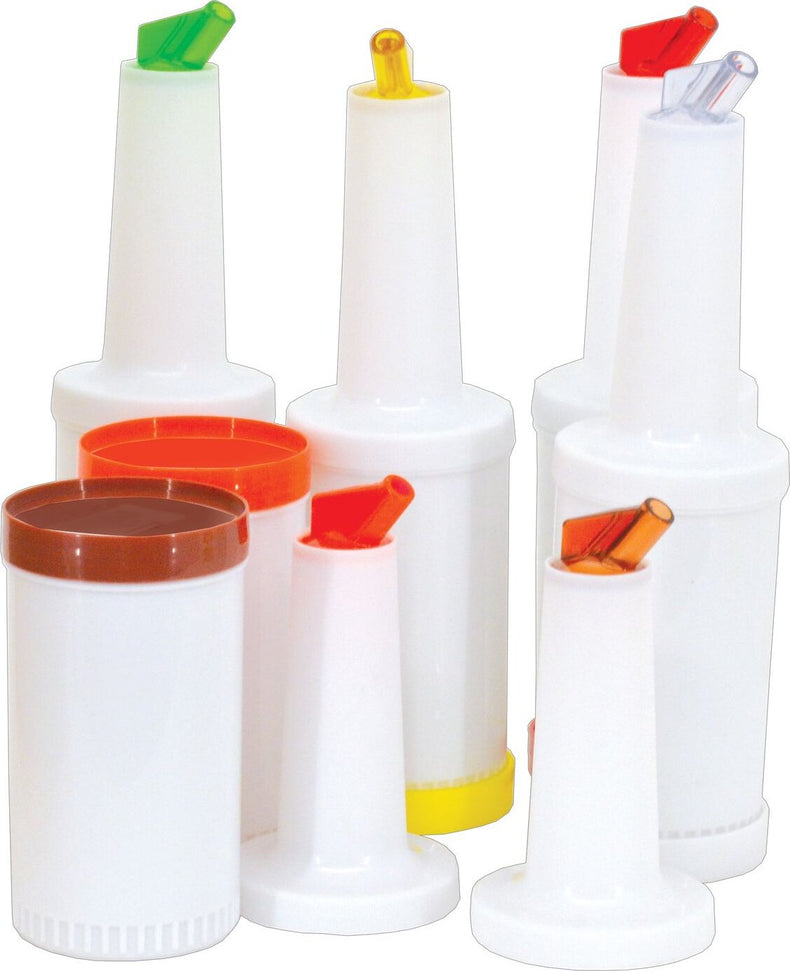 Omcan - 1 QT Continuous Flow Liquor & Juice Multi-Pour Jars (12 units), Pack of 144 - 80161