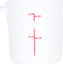 Omcan - 1 QT White Polypropylene Round Food Storage Container, Pack of 40 - 80230