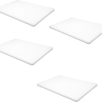 Omcan - 1" White Polyethylene Customised Cutting Board, Pack of 4 - 10544