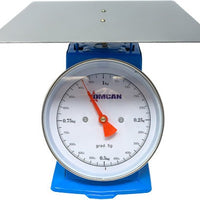 Omcan - 1 kg Dial Spring Scale with Stainless Steel Platform, Pack of 3 - 46752