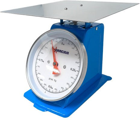 Omcan - 1 kg Dial Spring Scale with Stainless Steel Platform, Pack of 3 - 46752