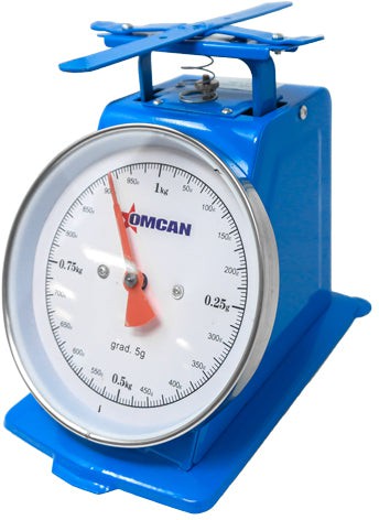 Omcan - 1 kg Dial Spring Scale with Stainless Steel Platform, Pack of 3 - 46752
