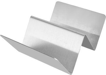 Omcan - 1 to 2 Slot Stainless Steel Taco Holder, Pack of 25 - 47347