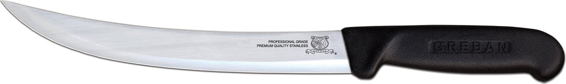 Omcan - 10” Breaking Knife with Black Polypropylene Handle, Pack of 10 - 12338
