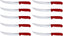 Omcan - 10” Breaking Knife with Red Polypropylene Handle, Pack of 10 - 12350