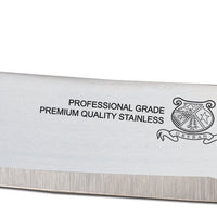 Omcan - 10” Butcher Steak Knife with Red Polypropylene Handle, Pack of 5 - 12220