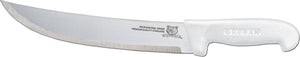 Omcan - 10” Butcher Steak Knife with White Polypropylene Handle, 10/cs - 12229