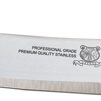 Omcan - 10” Butcher Steak Knife with White Polypropylene Handle, Pack of 10 - 12229