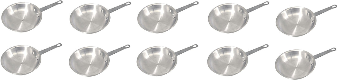 Omcan - 10" Commercial Grade Aluminum Fry Pan, Pack of 10 - 43331