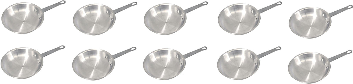 Omcan - 10" Commercial Grade Aluminum Fry Pan, Pack of 10 - 43331