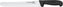Omcan - 10” Curved Wave Edge Slicer Knife with Black Polypropylene Handle, Pack of 10 - 12452