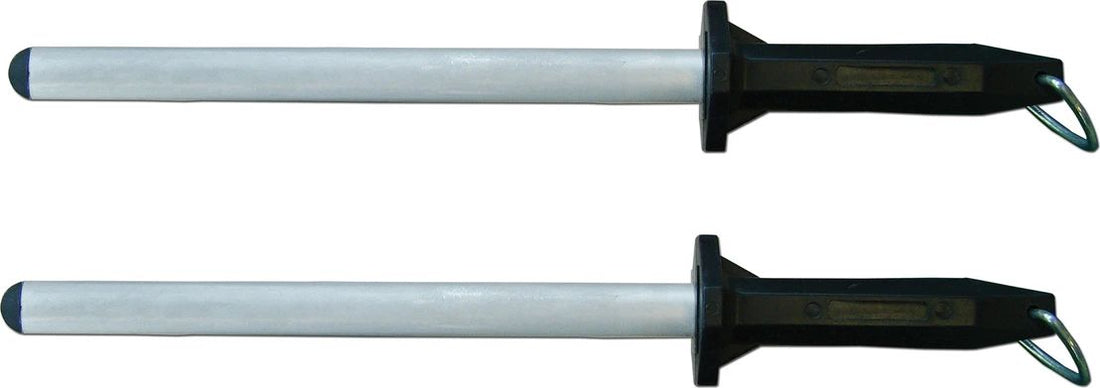 Omcan - 10" Diamond Steel Sharpening Rod, Pack of 2 - 13773