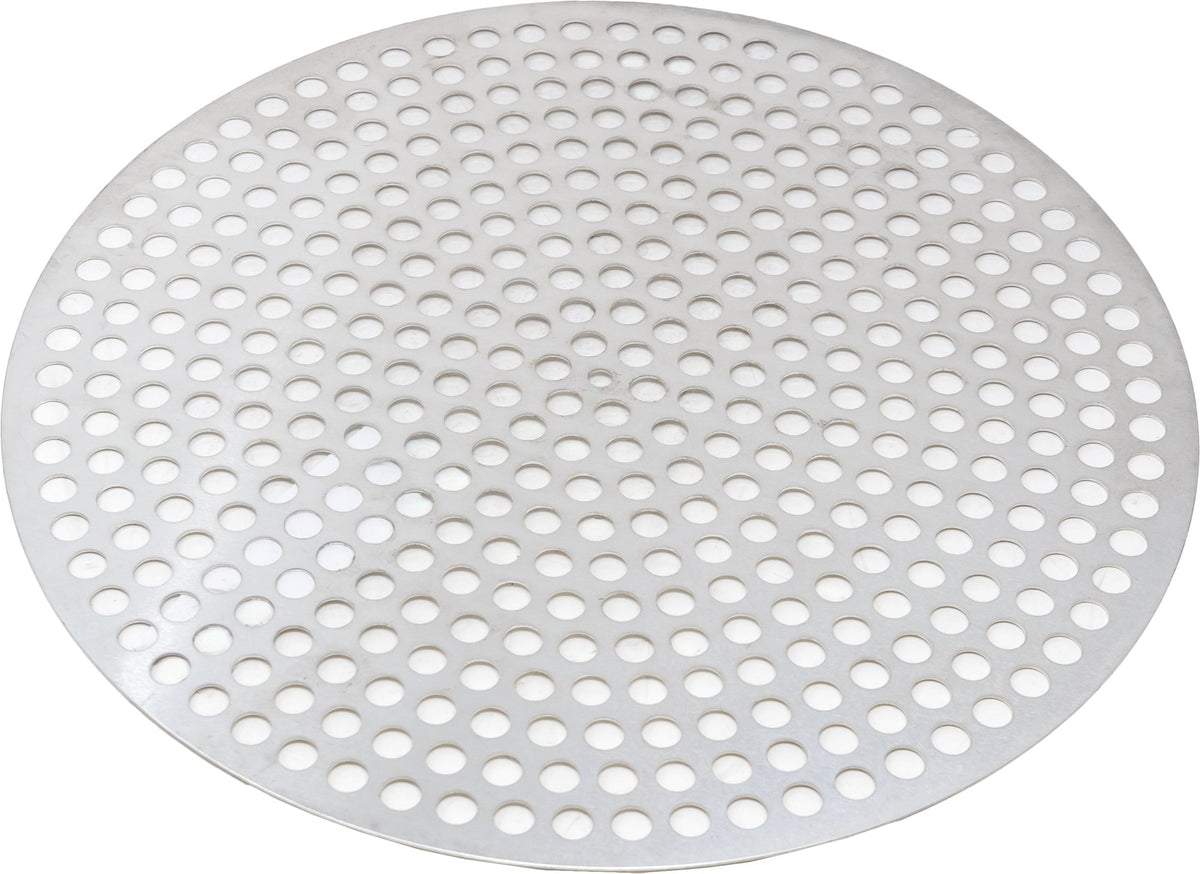 Omcan - 10" Disk Aluminium Perforated Pizza Pan, Pack of 20 - 46742
