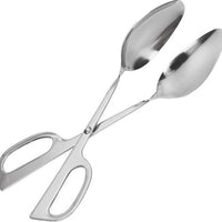 Omcan - 10" Double Spoon Salad Tong (254 mm), Pack of 10 - 80425