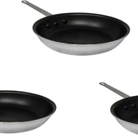 Omcan - 10" Eclipse Finish Commercial Grade Aluminum Fry Pan, Pack of 3 - 43336