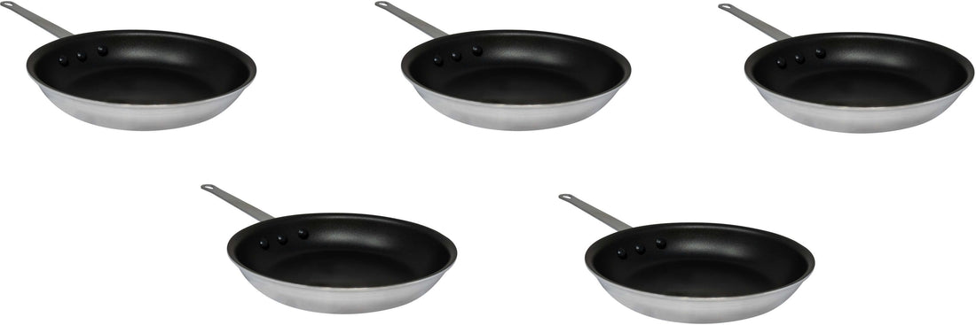 Omcan - 10" Eclipse Finish Commercial Grade Aluminum Fry Pan, Pack of 5 - 43336