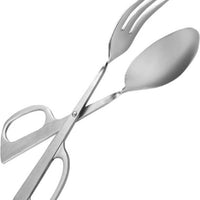 Omcan - 10" Fork & Spoon Salad Tong (254 mm), Pack of 10 - 80426
