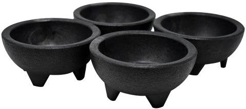 Omcan - 10 Oz, 4 Pc Molcajete Salsa Bowl, Pack of 10 - 80951