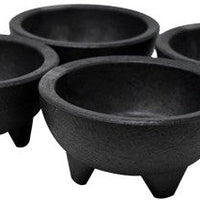Omcan - 10 Oz, 4 Pc Molcajete Salsa Bowl, Pack of 10 - 80951