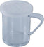Omcan - 10 Oz Polycarbonate Dredge with Clear Lid & 8 mm Hole, Pack of 40 - 81165