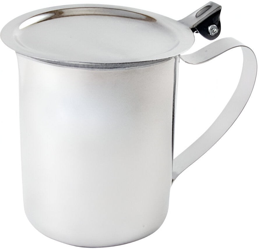 Omcan - 10 Oz Stainless Steel Server with Stackable Cover, Pack of 50 - 80819